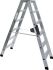 2 x 6 Stufen Aluminium Stufenstehleiter