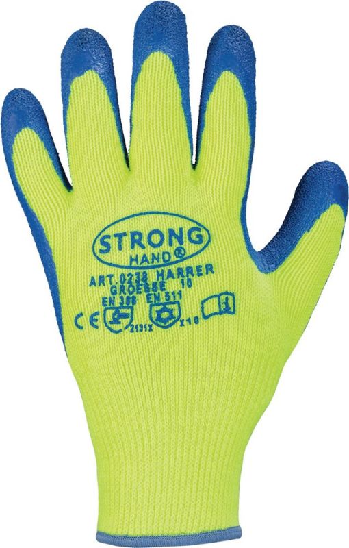 Harrer Größe 10 gelb/blau Handschuhe