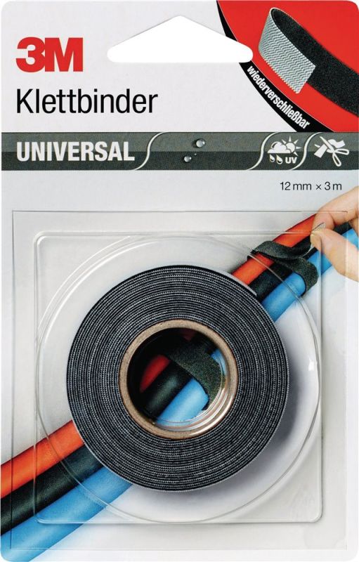 grau/schwarz Klettbinder