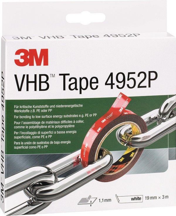 3M VHB Tape 4952P Länge 3 m Breite 19 mm Montageband