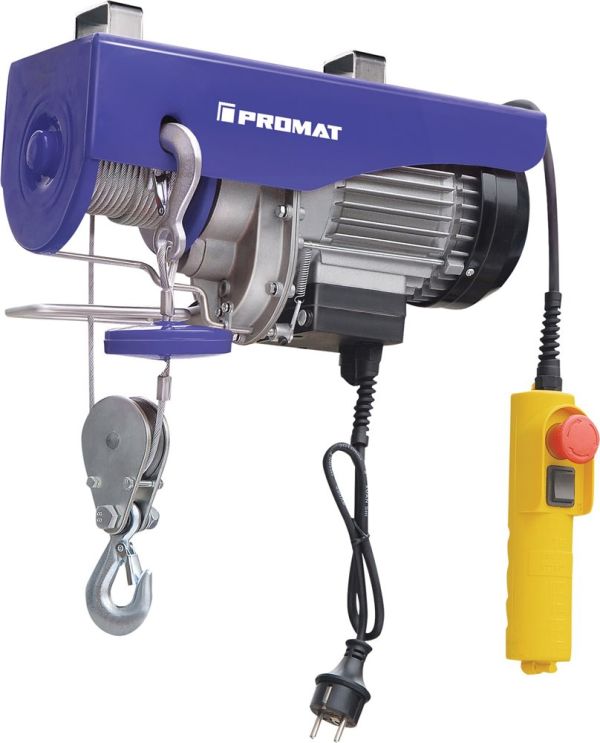 PROMAT  Trgf. ohne/mit Umlenkrolle 200/400 kg Elektrohebezug