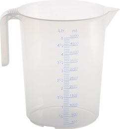 5000 ml Polypropylen transparent Messkanne