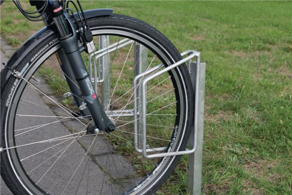 1-seitig 90 ° verzinkt Fahrradklemmbügel