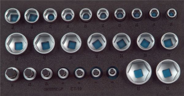 GEDORE 1500 CT1-19 26-teilig  1/3-Modul Werkzeugmodul
