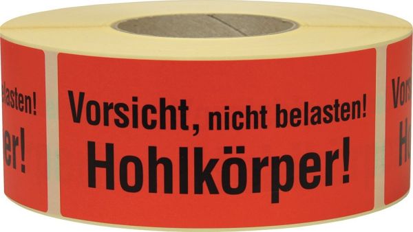 Vorsicht nicht belasten Hinweisetikett