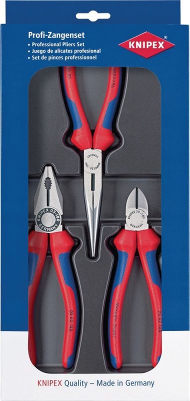KNIPEX Montage-Paket Inhalt 3 teilig Zangensatz