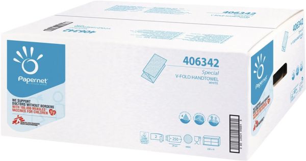 Airlaid 2-lagig weiß Handtücher