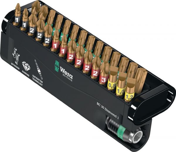 WERA Bit-Check 12 Diamond 1 30-teilig Bitsortiment