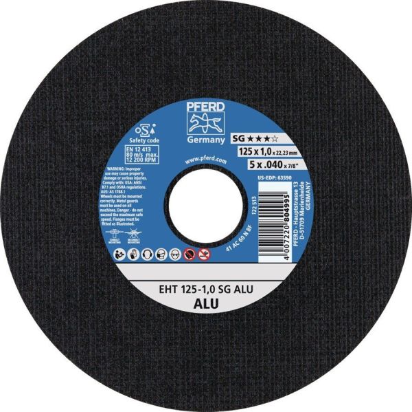 PFERD SG ALU D125x1.6mm gerade Trennscheibe