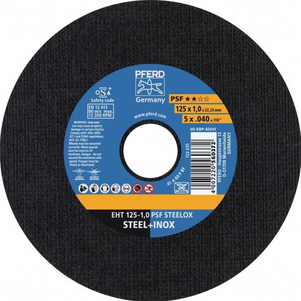 PFERD PSF STEELOX D115x2.4mm gerade Trennscheibe