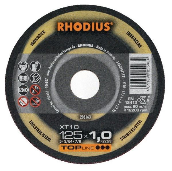 RHODIUS XT10 D180x1.5mm gekröpft Trennscheibe