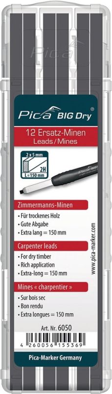 PICA Pica BIG-Dry 12x graphit 2H Minenset