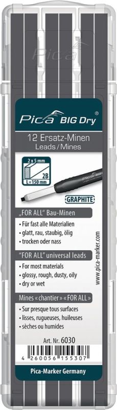 PICA Pica BIG-Dry 12x graphit Minenset