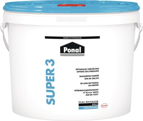 PONAL Wasserfest / Super 3 10 kg Holzleim