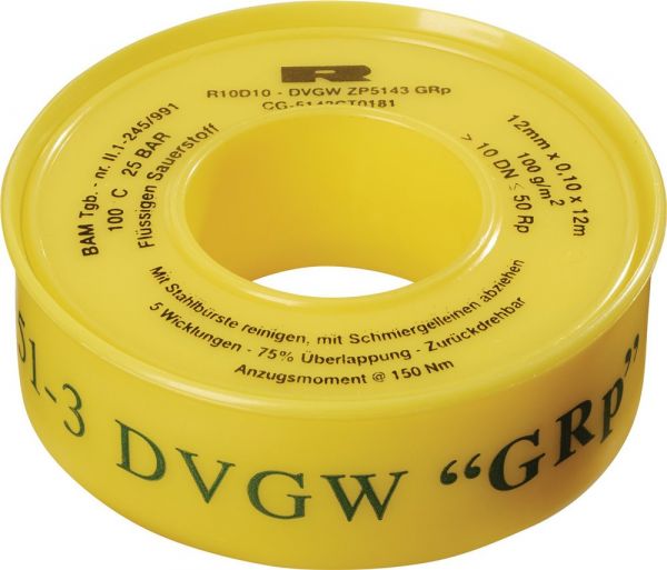 ULITH GRp L12 m B12 mm D0.1 mm PTFE Dichtband