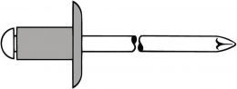 Nietschaft d x l 4 x 12 mm K12 Blindniet