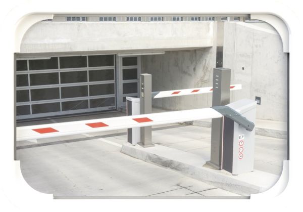 H400xB600mm Kunststoff. weiß Verkehrsspiegel