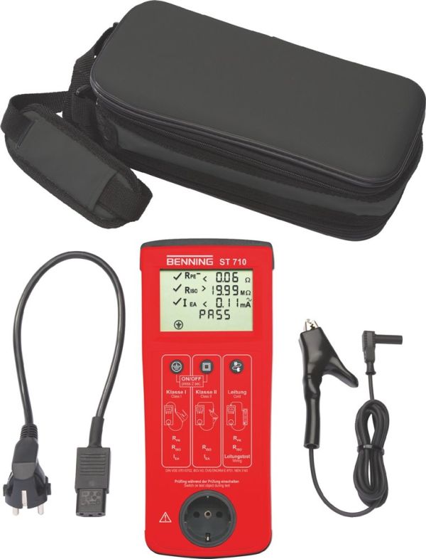 BENNING ST 710 2500 Prüflinge/mit Prüfgerät/Prüfleitung Gerätetester