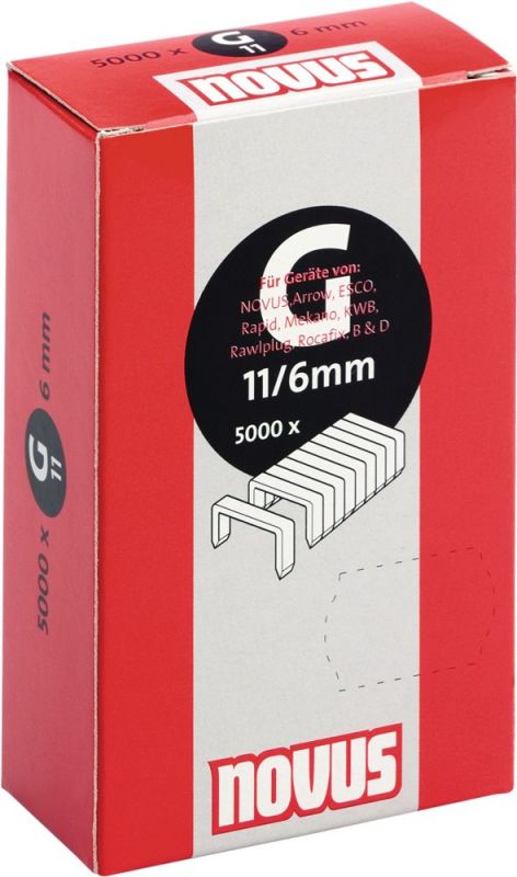 NOVUS 11 B10.6xL6mm Flachdrahtklammer