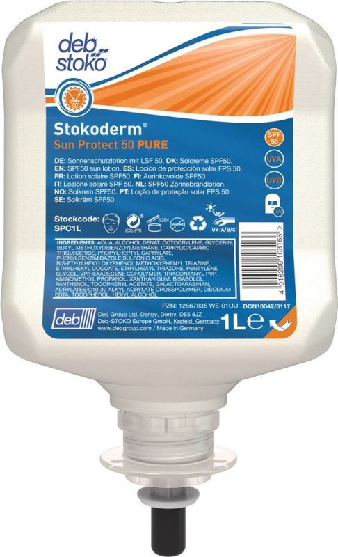 STOKO Stokoderm® Sun Protect 50 PURE 1 l UV-Hautschutzcreme