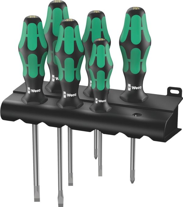 WERA 334/6 6-teilig Schlitz / PH Schraubendrehersatz