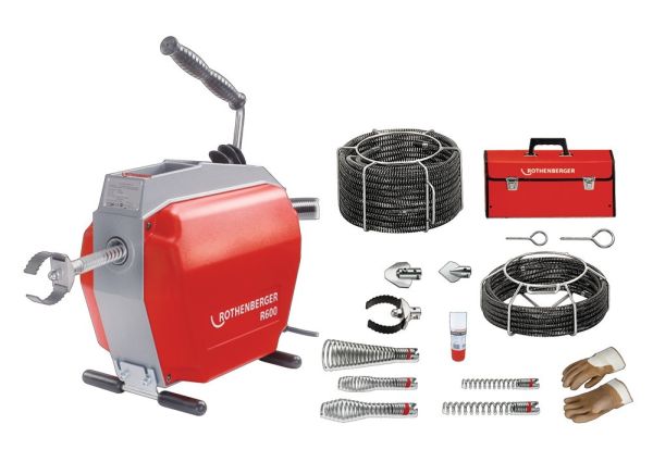 ROTHENBERGER R 600 Set 230 / 50 V / Hz 467 min-¹ 690 W Rohrreinigungsmaschine