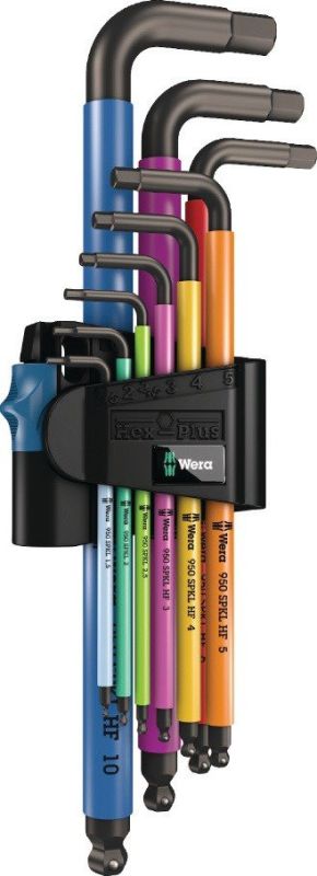 WERA 950 SPKL/9 SM HF 9-teilig Sechskantwinkelschraubendrehersatz