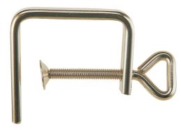 Spannweite 50 mm Stärke 4 mm vernickelt Laubsägezwinge