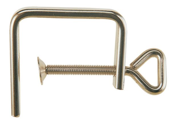 Spannweite 50 mm Stärke 4 mm vernickelt Laubsägezwinge