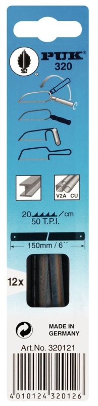 PUK 320 Länge 150 mm Metallsägeblatt
