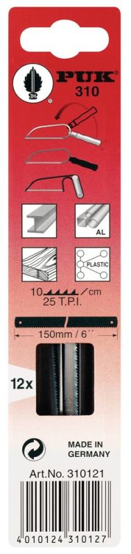 PUK 310 Länge 150 mm Metallsägeblatt