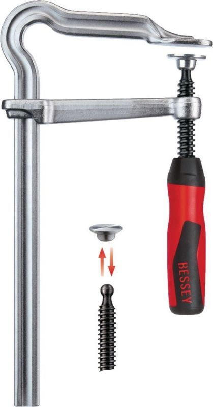 BESSEY OMEGA Spannweite 300 mm Ausladung 140 mm Ganzstahlschraubzwinge