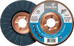 LUKAS SLTT ZK Ø 125 mm Körnung 60 flach Fächerscheibe