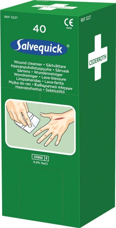 SALVEQUICK Salvequick sterile physiologische Kochsalzlösung Wundreiniger