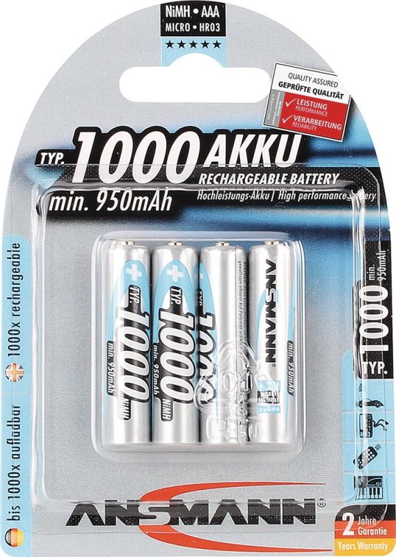 1.2 V 1000 mAh Akkuzelle