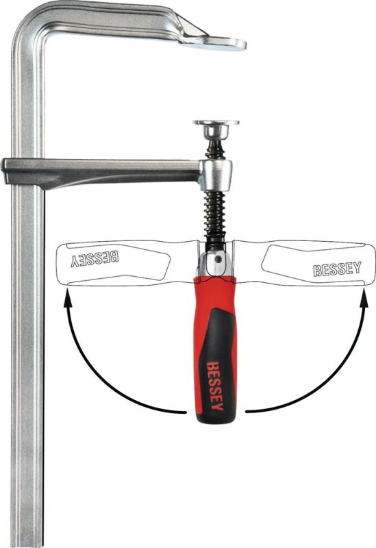 BESSEY GZ-KG Spannweite 400 mm Ausladung 120 mm Ganzstahlschraubzwinge