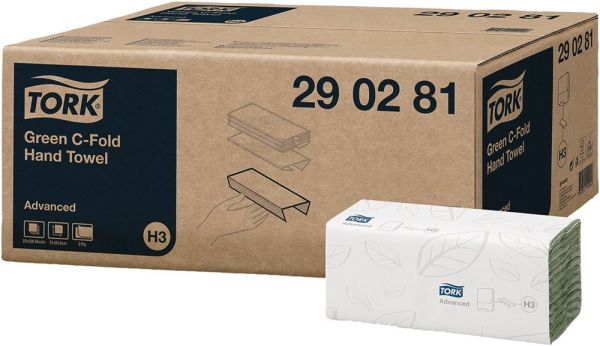 TORK Advanced 2-lagig grün Falthandtuch