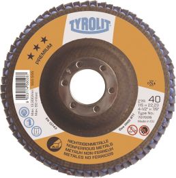 TYROLIT CA-B D.125mm P60 schräg Fächerscheibe
