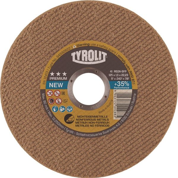 TYROLIT A60N-BFP D125x1mm gerade Trennscheibe