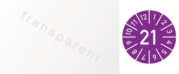 B25xL60 mm Einjahreskabelprüfplakette