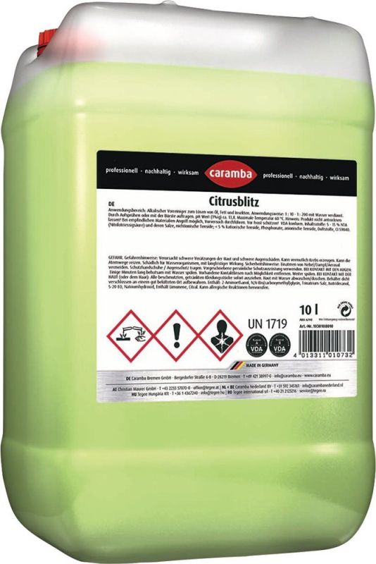 CARAMBA Citrusblitz 10 l Industriereiniger
