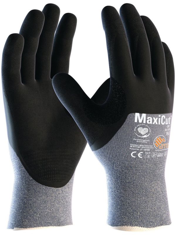 ATG MaxiCut®Oil™44-505 Größe 9 blau/schwarz Schnittschutzhandschuhe