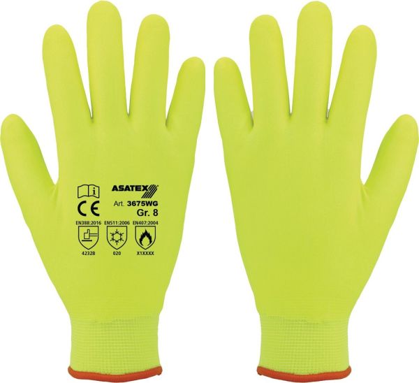 ASATEX  Größe 9 gelb Kälteschutzhandschuh