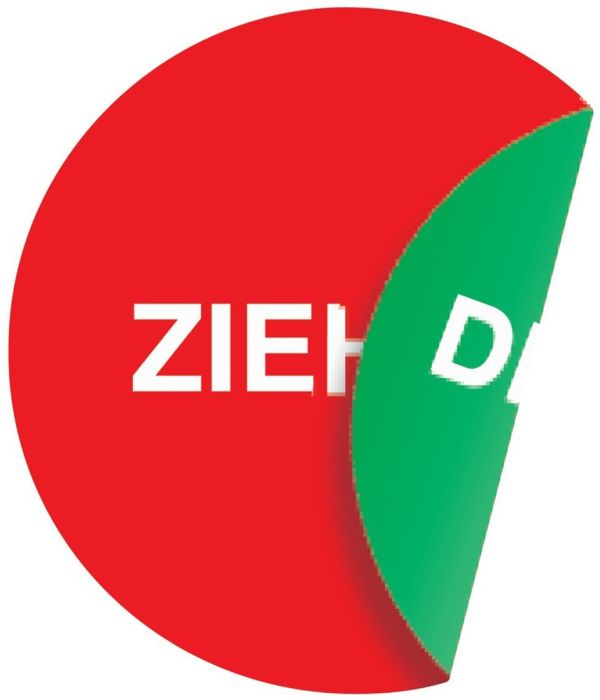 Ø 100 mmLxB Türaufkleber