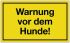 Warnung vor dem Hunde Hinweiszeichen