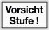 Vorsicht Stufe Kunststoffschild Hinweiszeichen