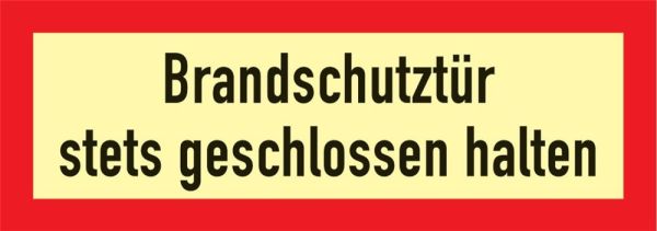 DIN 4066 L297xB105 mm Brandschutzzeichen