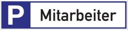 Parkplatz für Mitarbeiter Parkplatzbeschilderung