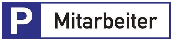 Parkplatz für Mitarbeiter Parkplatzbeschilderung