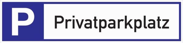 Privatparkplatz Parkplatzbeschilderung